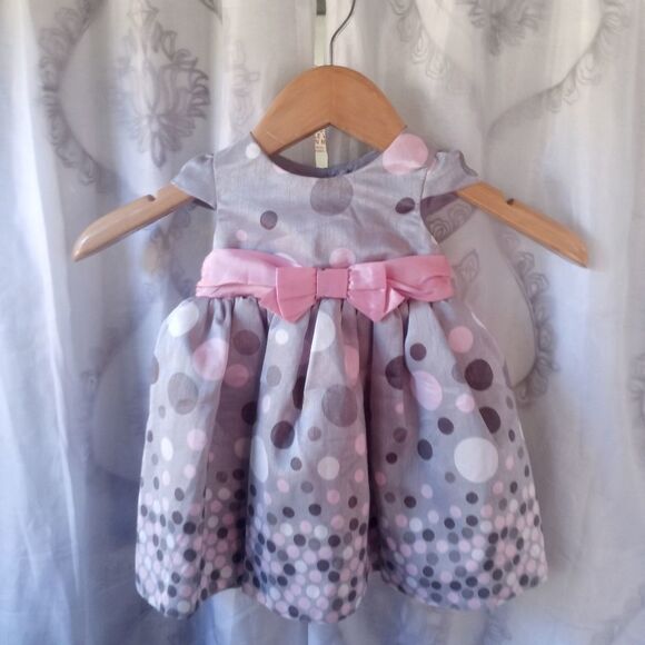 Polka dots Dress size 3-6 m. (A) - Picture 1 of 4